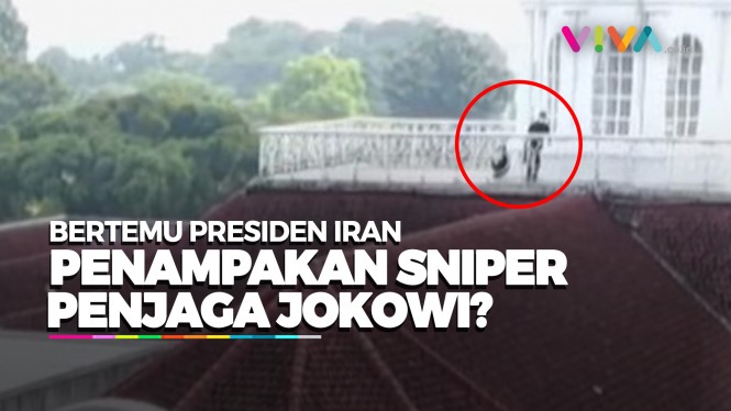 Dua Sosok di Atap Istana Presiden, Sniper Penjaga Jokowi?