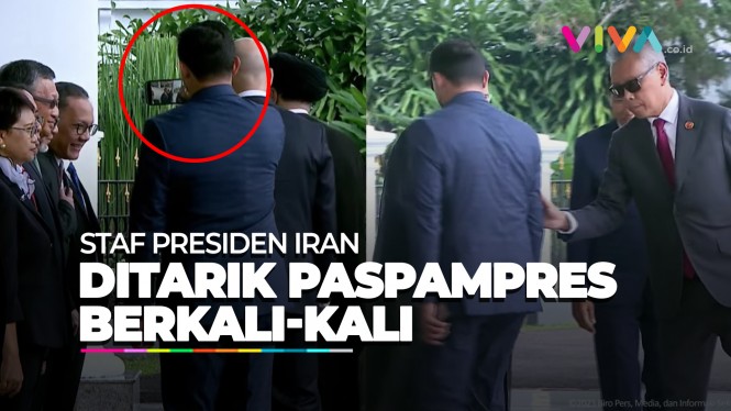 Paspampres Tarik Staf Presiden Iran yang Rekam Dekat Jokowi