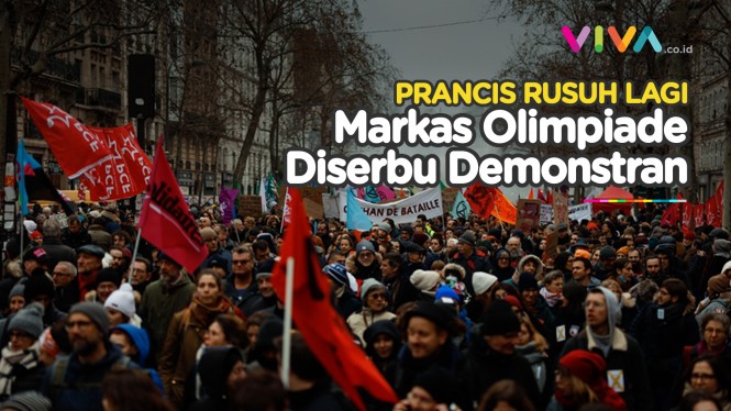 PRANCIS KACAU! Macron Diserbu Ribuan Massa Tolak UU Pensiun